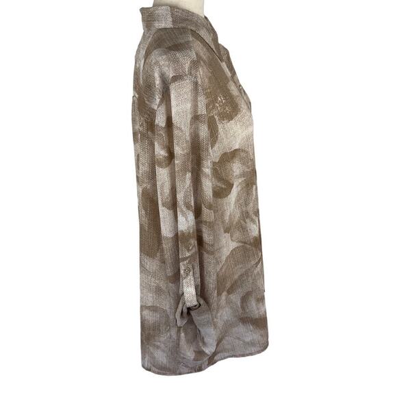 CHICO'S FEFE TEXTURED FLORAL BUTTON DOWN SHIRT IN NEW CAIRO NWT WOMEN'S SIZE 16 - Picture 5 of 16